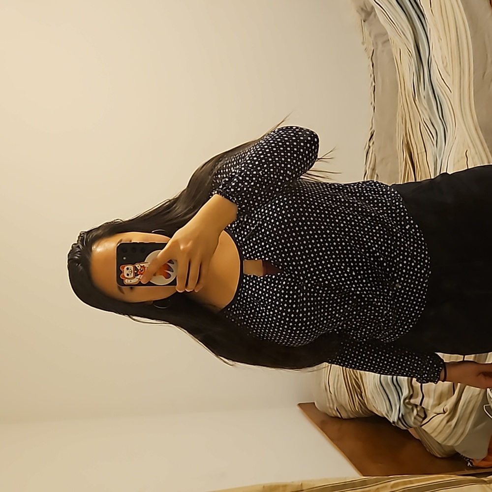 Ann Taylor patterned work stretchy small top